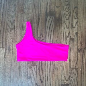 Hot pink swim top